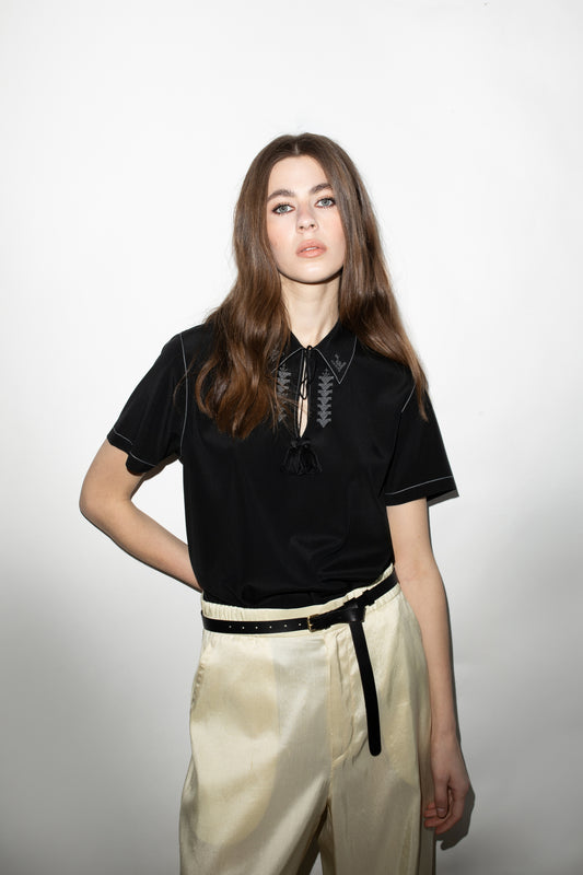 Шовкові брюки