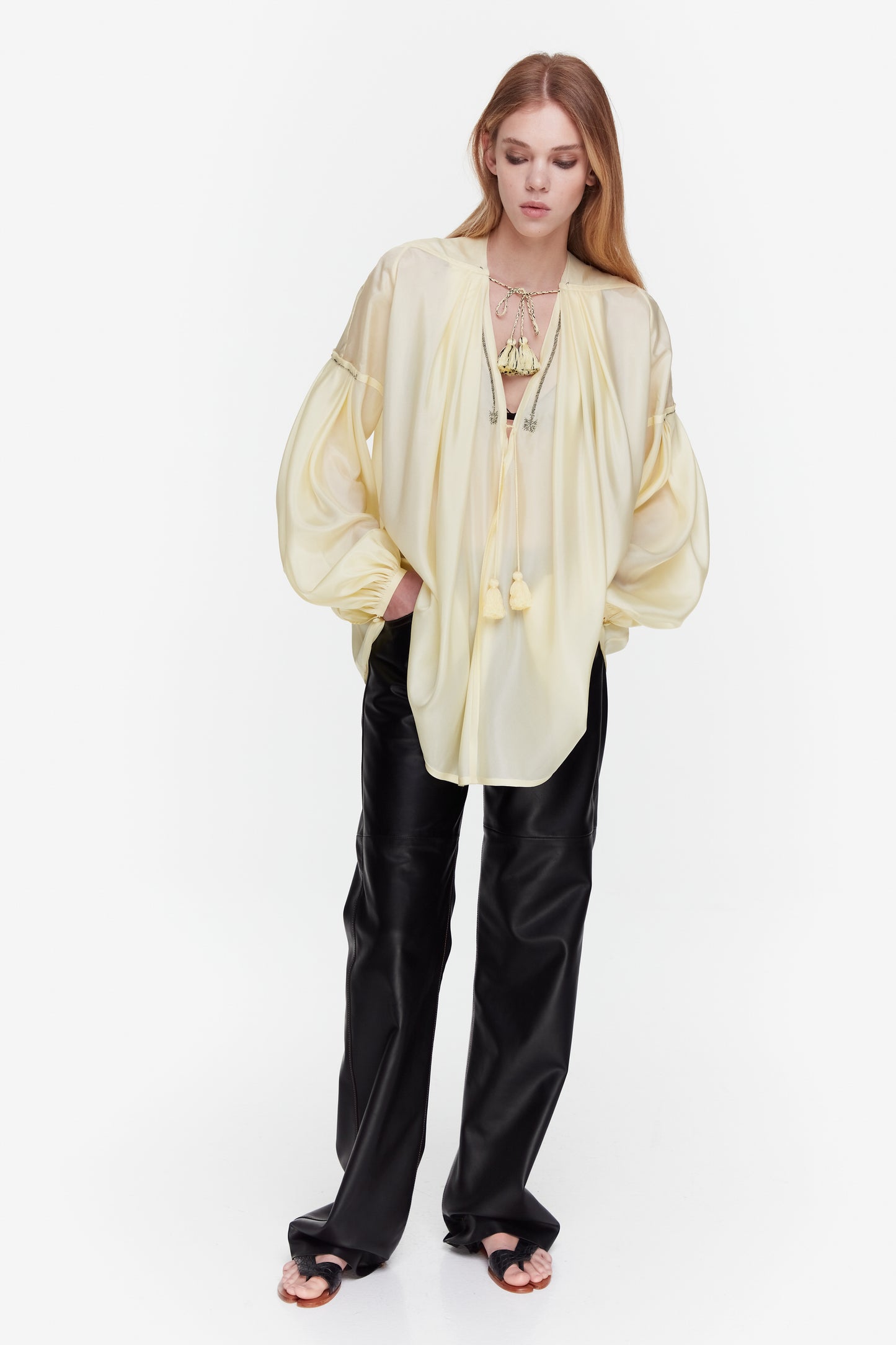 NIGHTWATCHING PALE YELLOW SHIRT